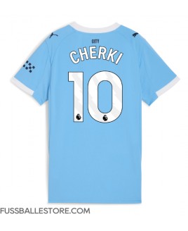 Günstige Manchester City Rayan Cherki #10 Heimtrikot Damen 2025-26 Kurzarm